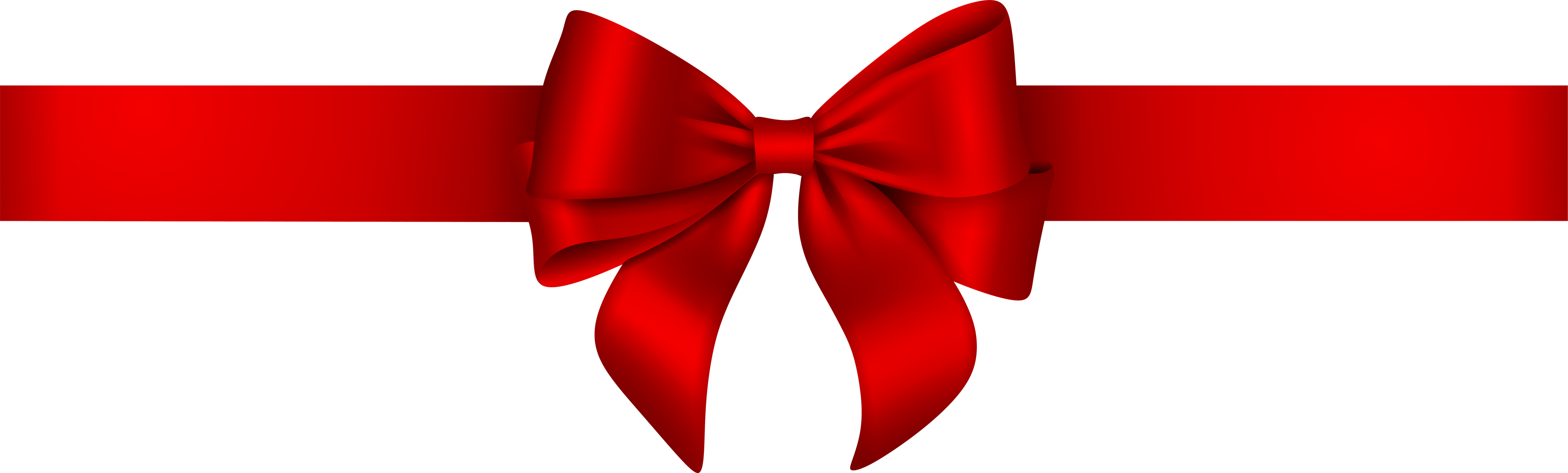 red bow with ribbon